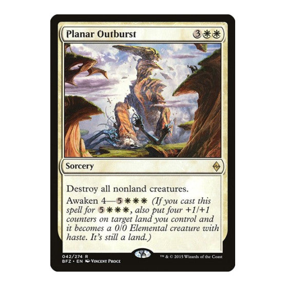 Planar Outburst Battle for Zendikar (BFZ) - (, Lightly Played)