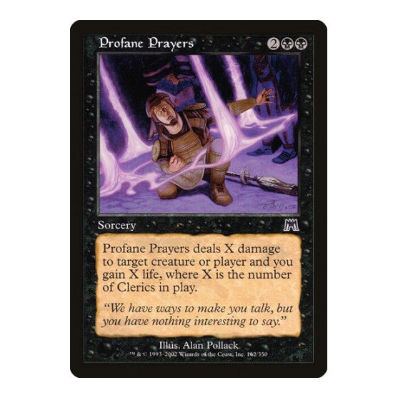 Profane Prayers Onslaught (ONS) - (, Moderately Played)