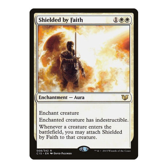 Shielded by Faith Commander 2015 (C15) - (, Lightly Played)