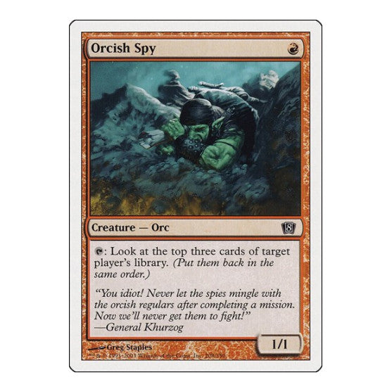 Orcish Spy 8th Edition (8ED) - (, Moderately Played)
