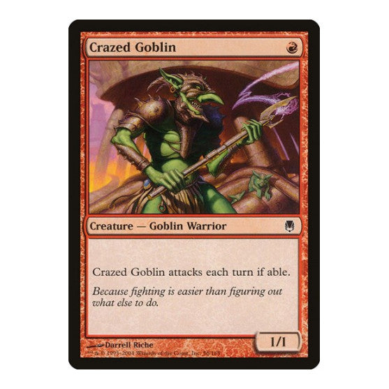 Crazed Goblin Darksteel (DST) - (, Moderately Played)
