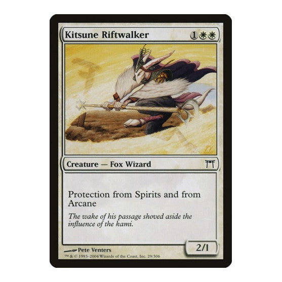 Kitsune Riftwalker Champions of Kamigawa (CHK) - (Foil, Moderately Played)