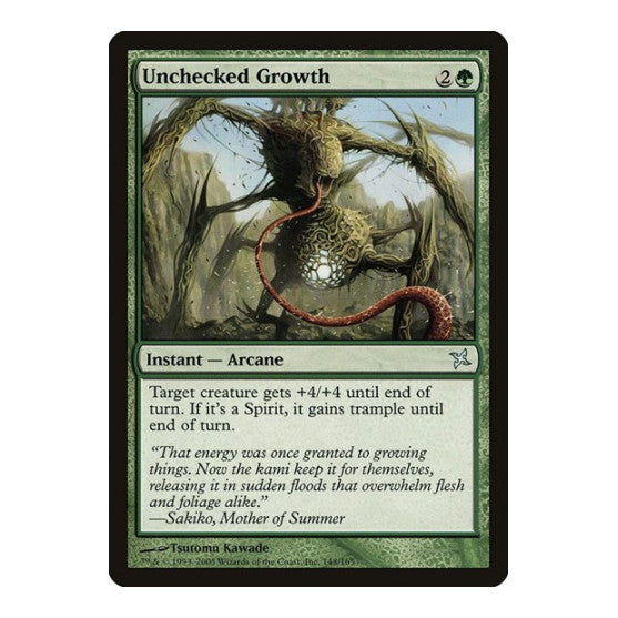 Unchecked Growth Betrayers of Kamigawa (BOK) - (, Lightly Played)