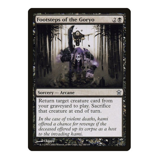 Footsteps of the Goryo Saviors of Kamigawa (SOK) - (, Moderately Played)