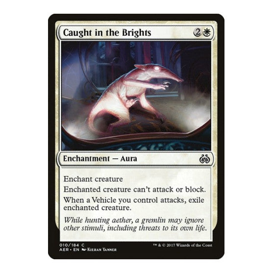 Caught in the Brights Aether Revolt (AER) - (Foil, Moderately Played)