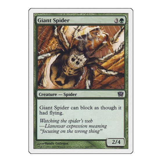 Giant Spider 9th Edition (9ED) - (Foil, Moderately Played)