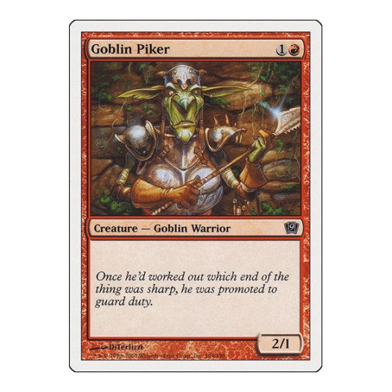 Goblin Piker 9th Edition (9ED) - (, Moderately Played)