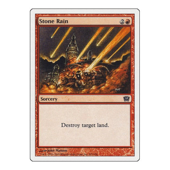 Stone Rain 9th Edition (9ED) - (, Lightly Played)