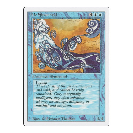 Air Elemental Revised Edition (3ED) - (, Heavily Played)