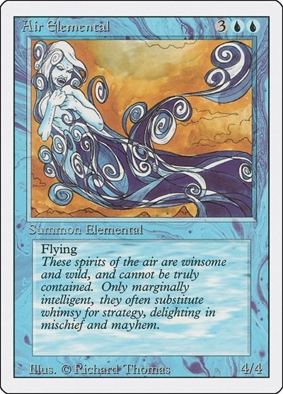 Air Elemental Revised Edition (3ED) - (#47, Uncommon) (, Heavily Played)