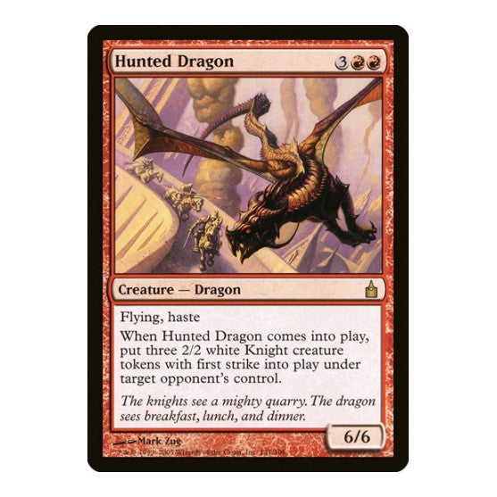 Hunted Dragon Ravnica: City of Guilds (RAV) - (, Moderately Played)