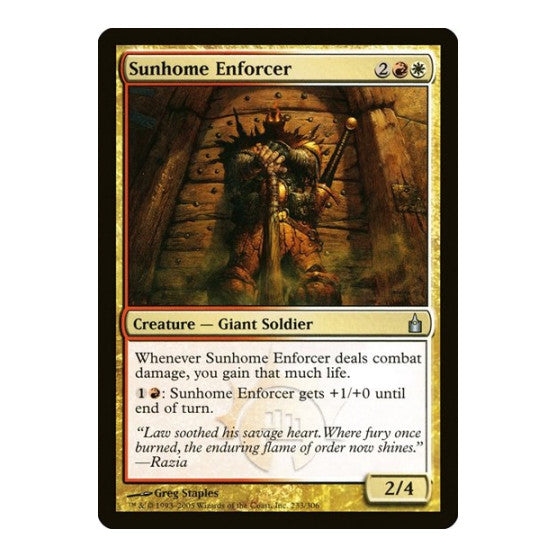 Sunhome Enforcer Ravnica: City of Guilds (RAV) - (, Moderately Played)