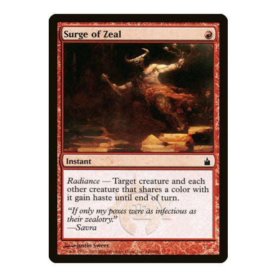 Surge of Zeal Ravnica: City of Guilds (RAV) - (, Moderately Played)