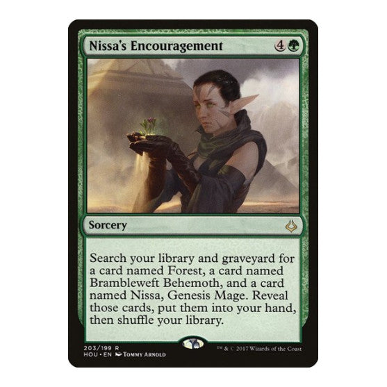 Nissas Encouragement Hour of Devastation (HOU) - (, Lightly Played)