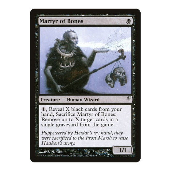 Martyr of Bones Coldsnap (CSP) - (, Heavily Played)