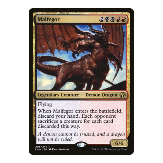 Malfegor Iconic Masters (IMA) - (Foil, Heavily Played)