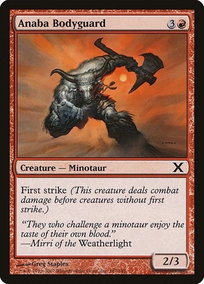 Anaba Bodyguard 10th Edition (10E) - (#187, Common) (, Moderately Played)