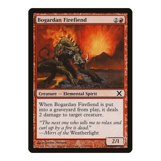 Bogardan Firefiend 10th Edition (10E) - (, Moderately Played)