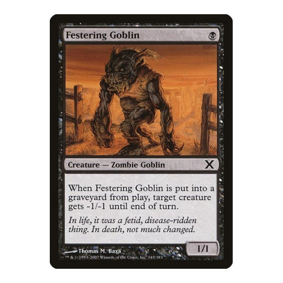 Festering Goblin 10th Edition (10E) - (, Moderately Played)