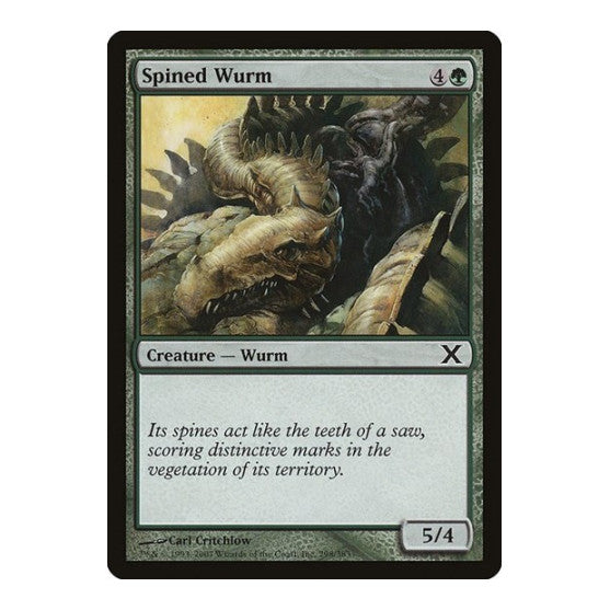 Spined Wurm 10th Edition (10E) - (, Moderately Played)