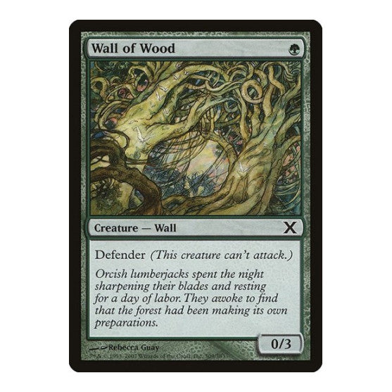 Wall of Wood 10th Edition (10E) - (, Moderately Played)