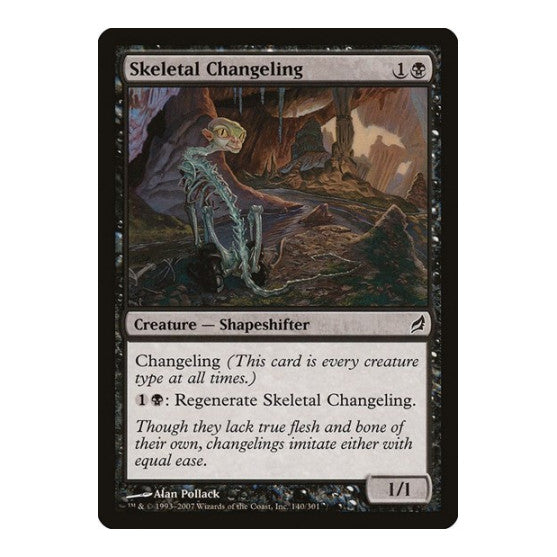 Skeletal Changeling Lorwyn (LRW) - (, Lightly Played)