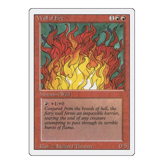 Wall of Fire Revised Edition (3ED) - (, Moderately Played)