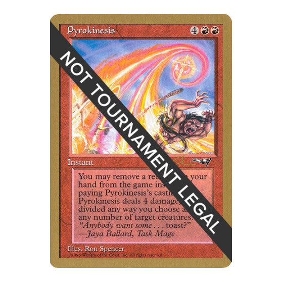 Pyrokinesis 1997 Paul McCabe ALL World Championship Decks (WCD) - (, Heavily Played)