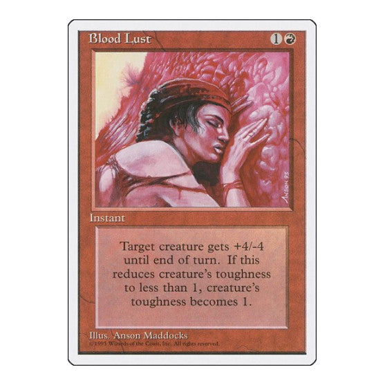 Blood Lust Fourth Edition (4ED) - (, Heavily Played)