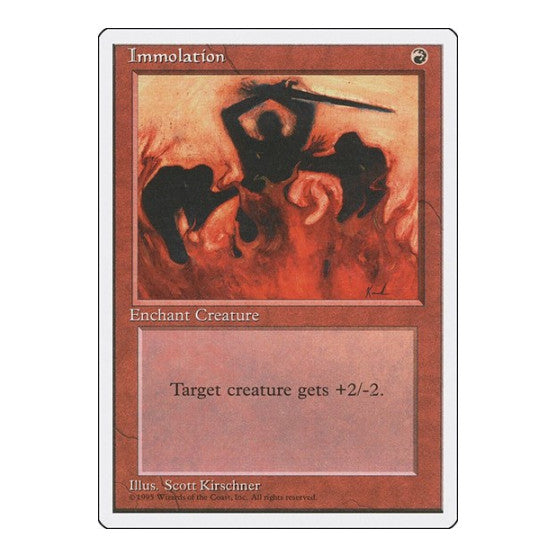 Immolation Fourth Edition (4ED) - (, Moderately Played)