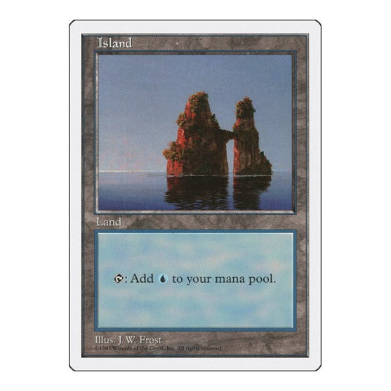 Island 436 Fifth Edition (5ED) - (, Moderately Played)