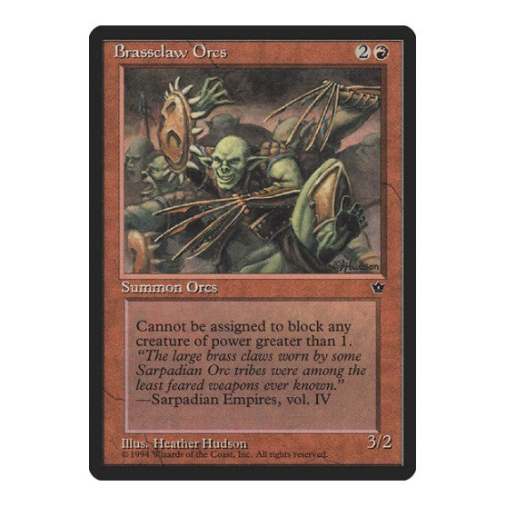 Brassclaw Orcs Hudson Fallen Empires (FEM) - (, Moderately Played)