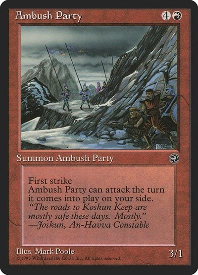 Ambush Party [Version 2] Homelands (HML) - (#80, Common) (, Moderately Played)