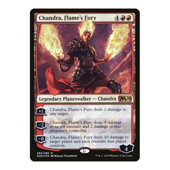 Chandra Flames Fury Core Set 2020 (M20) - (Foil, Lightly Played)