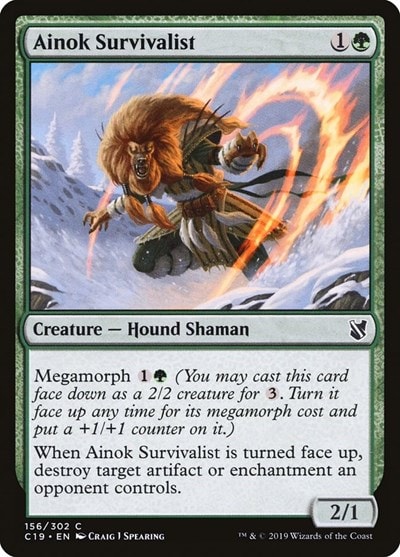 Ainok Survivalist Commander 2019 (C19) - (#156, Common) (, Lightly Played)