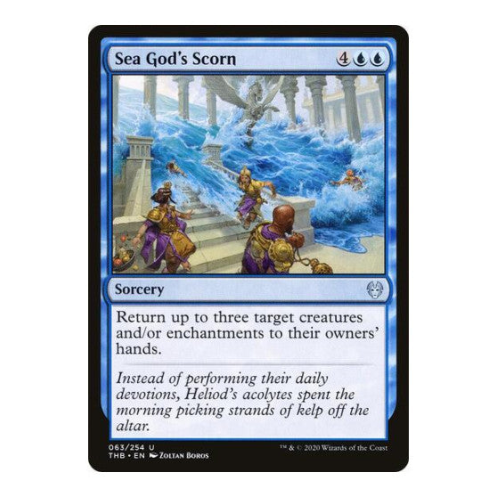 Sea Gods Scorn Theros Beyond Death (THB) - (Foil, Moderately Played)