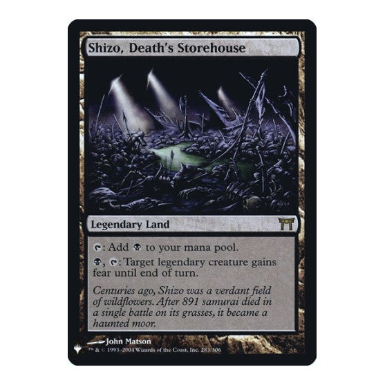Shizo, Death's Storehouse The List Reprints (LIST) - (#283, Rare) (Foil, Lightly Played)
