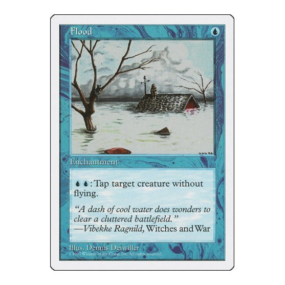 Flood Fifth Edition (5ED) - (, Heavily Played)