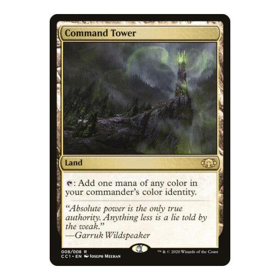Command Tower Commander Collection: Green (CC1) - (Foil, Near Mint)