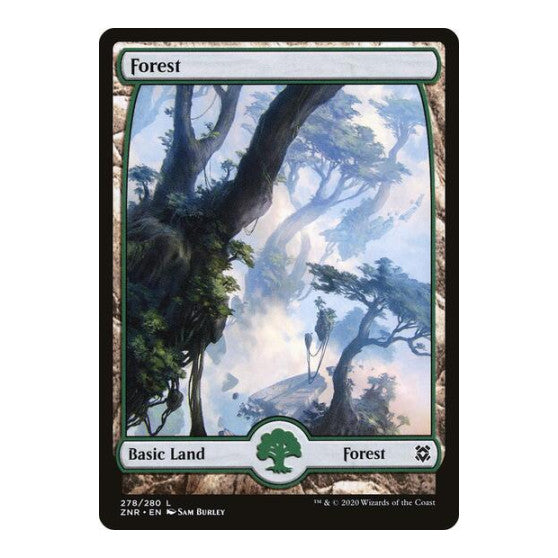 Forest 278 Full Art Zendikar Rising (ZNR) - (, Lightly Played)
