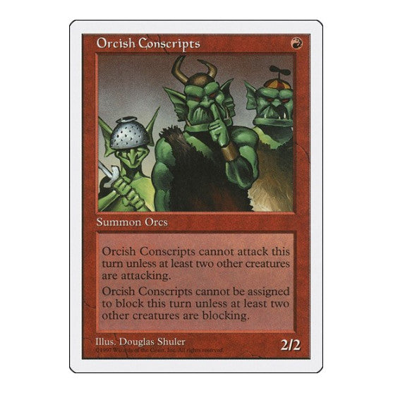 Orcish Conscripts Fifth Edition (5ED) - (, Moderately Played)