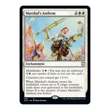 Marshals Anthem Commander: Kaldheim (KHC) - (, Lightly Played)