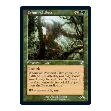 Primeval Titan Time Spiral: Remastered (TSR) - (Foil, Near Mint)