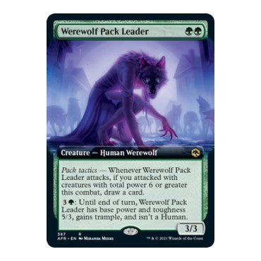 Werewolf Pack Leader Extended Art Adventures in the Forgotten Realms (AFR) - (Foil, Near Mint)