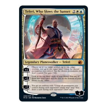 Teferi Who Slows the Sunset Innistrad: Midnight Hunt (MID) - (#245, Mythic Rare) (, Lightly Played)