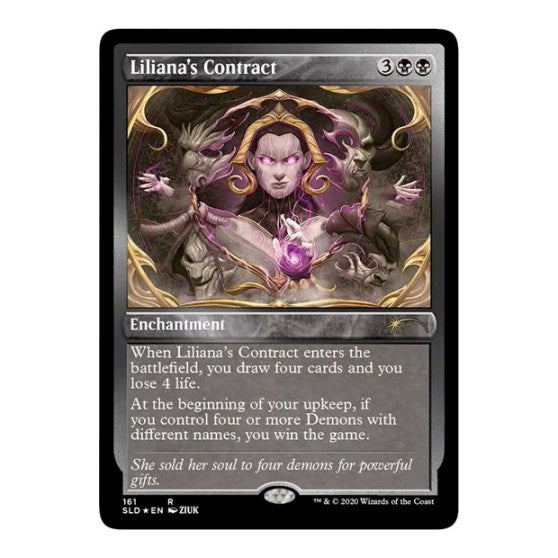 Liliana's Contract (161) (Foil Etched) Secret Lair Drop Series (SLD) - (#161, Rare) (Foil, Near Mint)