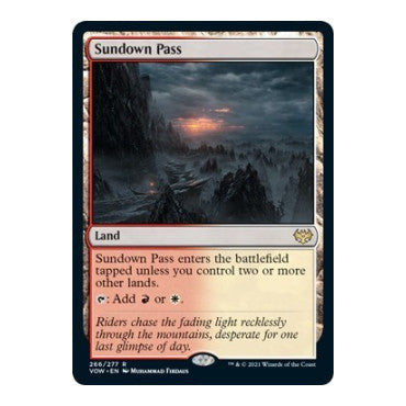 Sundown Pass Innistrad: Crimson Vow (VOW) - (#266, Rare) (Foil, Near Mint)