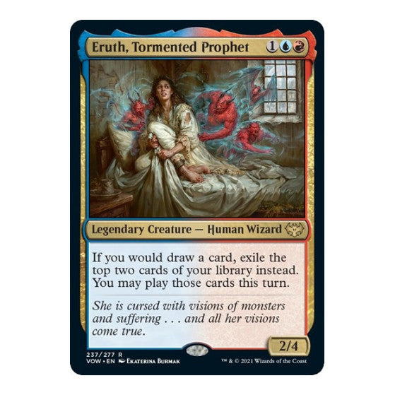 Eruth Tormented Prophet Innistrad: Crimson Vow (VOW) - (#237, Rare) (Foil, Moderately Played)