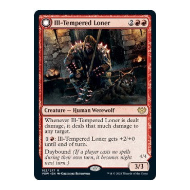 Ill Tempered Loner Innistrad: Crimson Vow (VOW) - (Foil, Moderately Played)