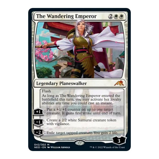 The Wandering Emperor Kamigawa: Neon Dynasty (NEO) - (#42, Mythic Rare) (, Near Mint)
